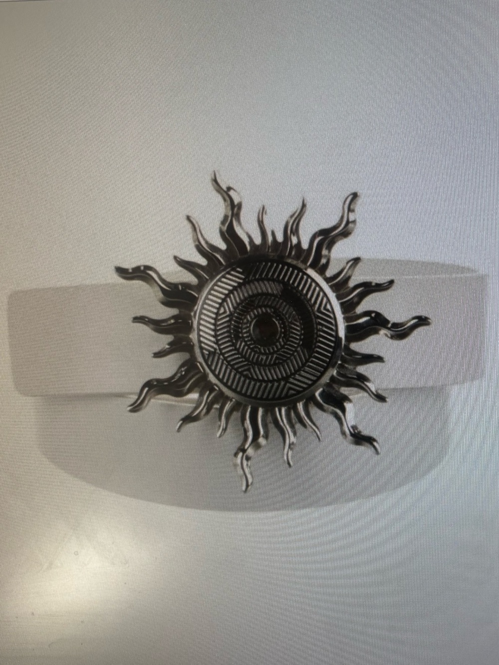 ISO!!  Valentino White Leather Sun Burst Belt!  Any size!!!
